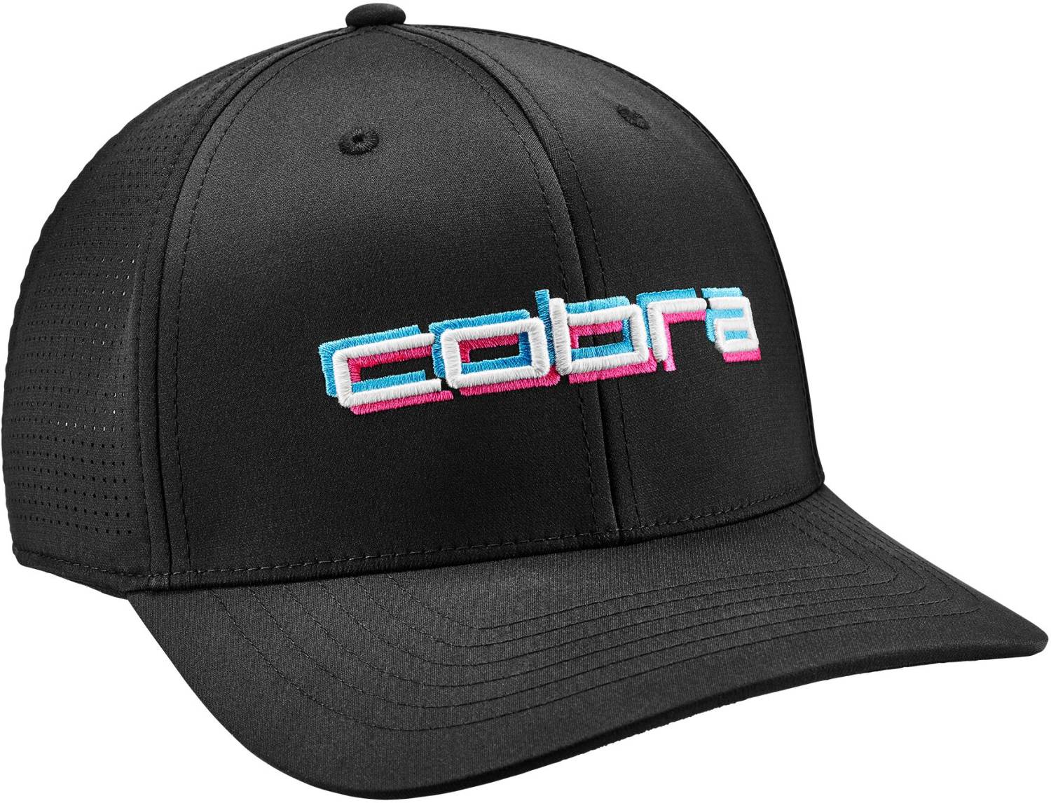 Sort Cobra Tour Herre Kasket Puma Black Bright Aqua Str Onesize - Cobra Caps  - 4055264617118