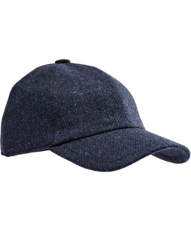 Navy Connexion Tie Woolen Cap Solid 100 Uld - Connexion Tie Caps