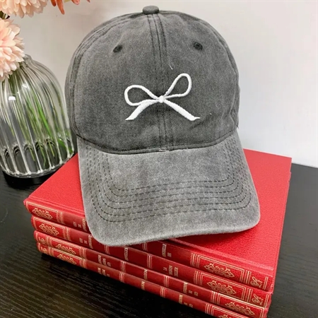 Accessories Hve Eline Atelier Kasket Sløjfe Grå Denim - Eline Latelier Caps  - 1251235487915