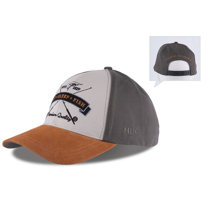 Grøn Mjm Eat Sleep Fish Cap Upf Olive Baseball Cap Kasket - Mjm Caps  - 5704637889216