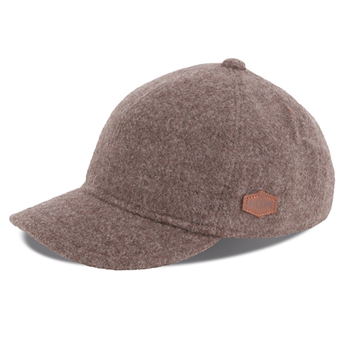 Brun Mjm Baseball Eco Merino Wool Brown Baseball Cap Kasket - Mjm Caps  - 5704637904612