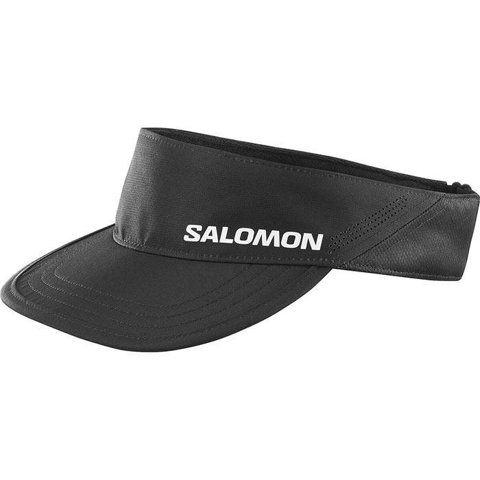 Sort Salomon Shkout Visor Deep Black Baseball Cap Kasket - Salomon Caps  - 0195751861809