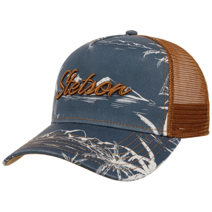Stetson Trucker Cap Aloha Print Baseball Cap Kasket - Stetson Caps  - 4063633251429