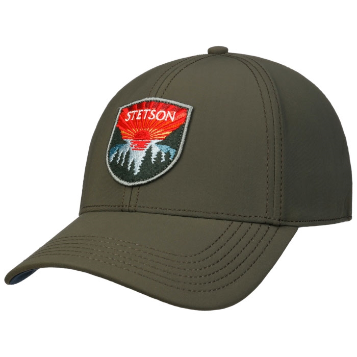 Grøn Stetson Sunset Windproof Cap Upf40 Oliven Baseball Cap Kasket - Stetson Caps  - 4063633187865