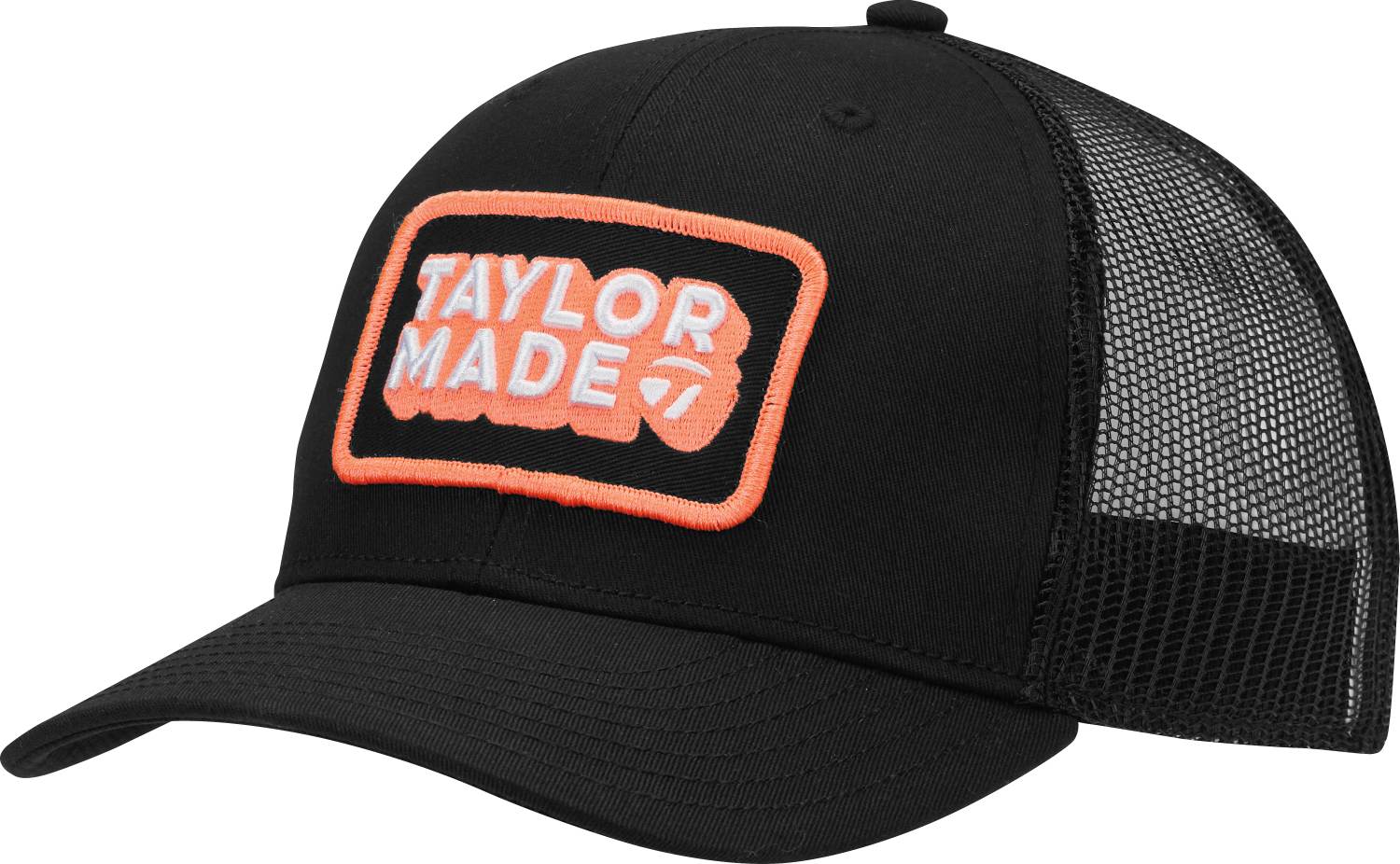 Sort Taylormade Retro Trucker Herre Kasket Black Coral Str Justerbar - Taylormade Caps  - 1200102552875